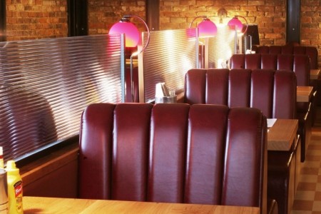 Friendly Phil's Diner - Booth Seating, Leather