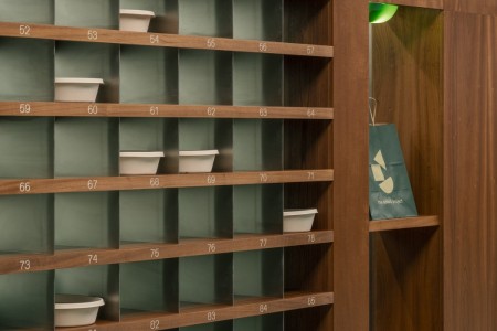 The Salad Project, Broadgate, London, Shopfront, Glazing, M&E, Fitout, Interiors, Seating, Bespoke Joinery