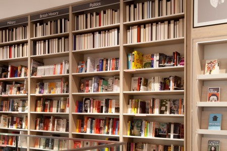 Foyles bookstore, Chelmsford - bespoke bookshelves and displays 