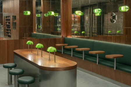 The Salad Project, Broadgate, London, Shopfront, Glazing, M&E, Fitout, Interiors, Seating
