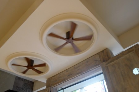Geox, Oxford Street, London - bespoke ceiling fans