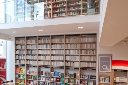 Foyles bookstore, Chelmsford - custom designed bookshelves