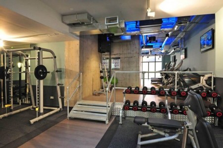 Commercial Fitters UK - Spitalfields London, gym equipment, industrial theme, weights