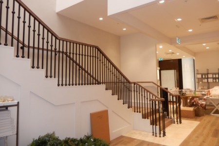 The White Company, Liverpool - white and wooden staircase