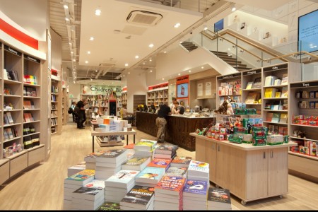 Foyles bookstore, Chelmsford - interior with bespoke joinery 