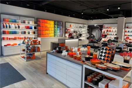 le Creuset, Interiors, Flooring, Fixtures, Crockery, Counters, Bespoke Joinery