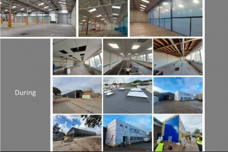Unit 29 & 30 Solent Industrial Estate, Hedge End, Refurb & Build, Flooring, Roofing, Cladding, Rip-out
