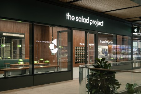 The Salad Project, Broadgate, London, Shopfront, Glazing, M&E, Fitout